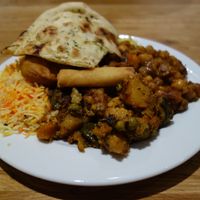 Vegan mixed plate  at Veggie House in Aschaffenburg