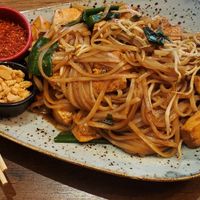 Tofu pad thai 👍❤️🌶 at Asian Vegan Kitchen in Istanbul