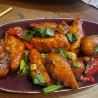 Chili dumpling at Asian Vegan Kitchen in Istanbul