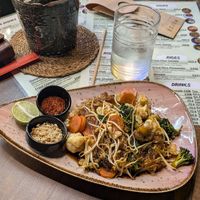Pad Thai with vermicelli noodles at Asian Vegan Kitchen in Istanbul