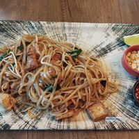 Pad thai tofu at Asian Vegan Kitchen in Istanbul