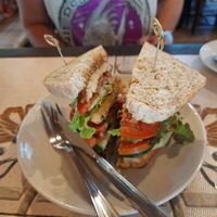 Tempeh sandwich at Earth Tone in Pai