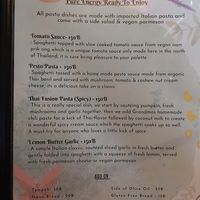 Menu at Earth Tone in Pai