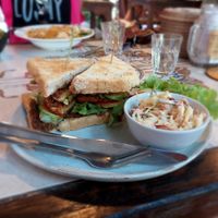 Tempeh sandwich at Earth Tone in Pai