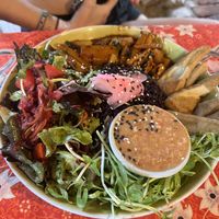 Thai spice bowl (so spicy)  at Earth Tone in Pai