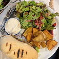 Pulled mushroom sandwich (200 THB)  at Earth Tone in Pai