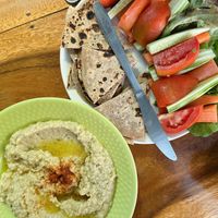 Hummus set (170 THB)  at Earth Tone in Pai