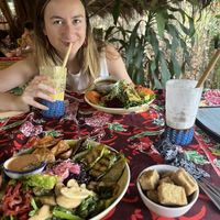 Buddha Bowl, another bowl that has roasted potato and a ginger dressing (can’t remember the name) and kefir smoothies.   at Earth Tone in Pai