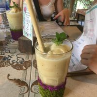 Banana smoothie at Earth Tone in Pai