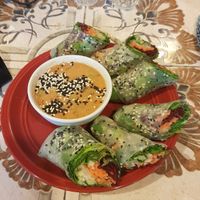 Fresh spring rolls at Earth Tone in Pai