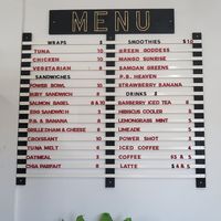 Menu at Ruby Red Cafe in Tafuna