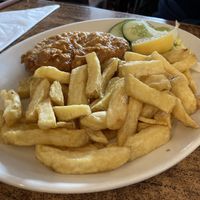 Fish & chips  at Coastguard Cafe in Hayling Island