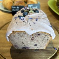 Vegan blueberry cake  at Maria Café in Hamburg