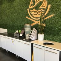 Complimentary lemon water at Hawaii Poke Bowl in Apple Valley