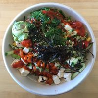 "Vegetarian Bowl" (which is vegan) at Hawaii Poke Bowl in Apple Valley