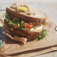 Cheese and pesto sandwich at PLANT SHACK - Santa Catalina in Mallorca