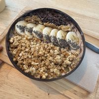 Snickers smoothie bowl  at PLANT SHACK - Santa Catalina in Mallorca