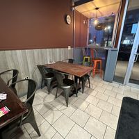 Seating  at Veggie Crust in Norwood