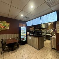 Ordering counter  at Veggie Crust in Norwood