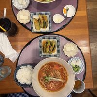 Our ramen sets   at YoKaTen  in Koya