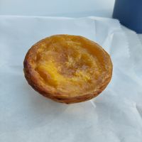 Vegan pastel de nata at Pastéis Lisboa in Glasgow