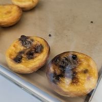 Chocolate pastel de nata at Pastéis Lisboa in Glasgow