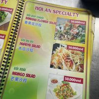 Menu   at Ms.Hoa - Food Stall in Hoi An