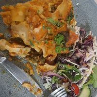 Great vegan veggie lasagne  at Magpie & Stump Hotel in Mintaro