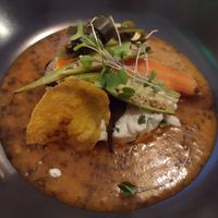 Taster menu (€25) main #1 (dish number 6) at The Food Temple in Lisbon