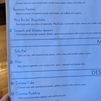 Menu, April 2022 at The Food Temple in Lisbon