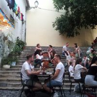 Food Temple outside seating at The Food Temple in Lisbon