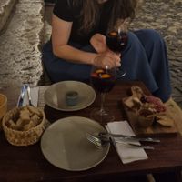 Vegan cheese board and Sangria at The Food Temple in Lisbon