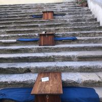 outdoor seating option  at The Food Temple in Lisbon