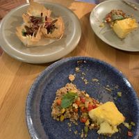 Polenta and phyllo cups  at The Food Temple in Lisbon