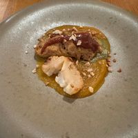 Tasting Menu - Leeks & Strawberry BBQ at The Food Temple in Lisbon