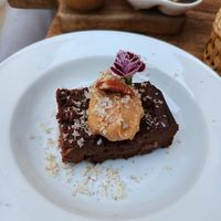 Brownie de batata doce at The Food Temple in Lisbon
