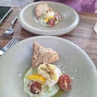 Vegan mozzarella at The Food Temple in Lisbon