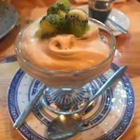 Peanut butter and kiwi mousse  at The Food Temple in Lisbon