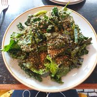 Green goddess noodles (they're under there!) at Palm Greens & Soul in East London