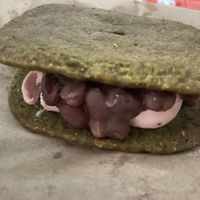 Matcha and strawberry biscuit  at Tofu Shoten 豆腐商店 in Brunswick