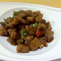 Braised veggie spare ribs in brown sauce, ¥26 at Taiwan Brother 7 Vegan Hut - Lu Wan in Shanghai