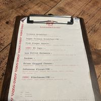 Menu -April 23  at Knead & Favør in Gateshead