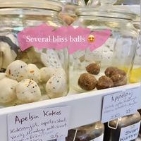 Some of the bliss balls are whole foods 😍  at Bliss Cafe in Stockholm