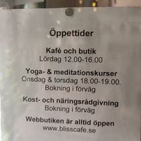  at Bliss Cafe in Stockholm