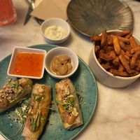 Spring rolls   at Wild Food in Barcelona