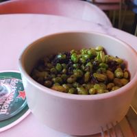 Truffle edamame at Wild Food in Barcelona