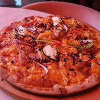 Mediterranean pizza at Wild Food in Barcelona