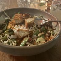 Curry Bowl.  Big enough for two to share   at Wild Food in Barcelona