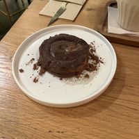 well-known spanish sweet snack filled with milk cream  at Wild Food in Barcelona