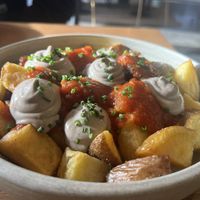 Papas bravas  at Wild Food in Barcelona